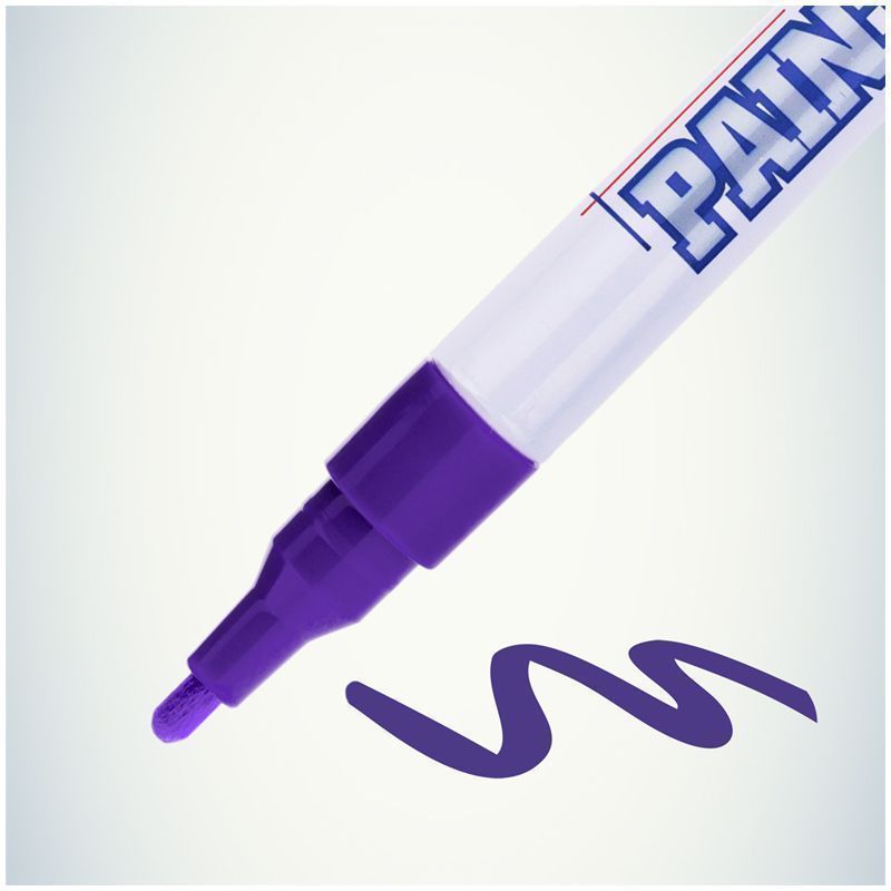 Маркер-краска 2мм "Slim" SPM-09 фиолетовая | Магазин канцтоваров и игрушек Львёнок