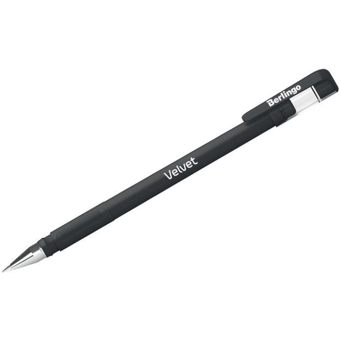 Ручка гел 0,5мм Velvet CGp_50125 черная | Магазин канцтоваров и игрушек Львёнок