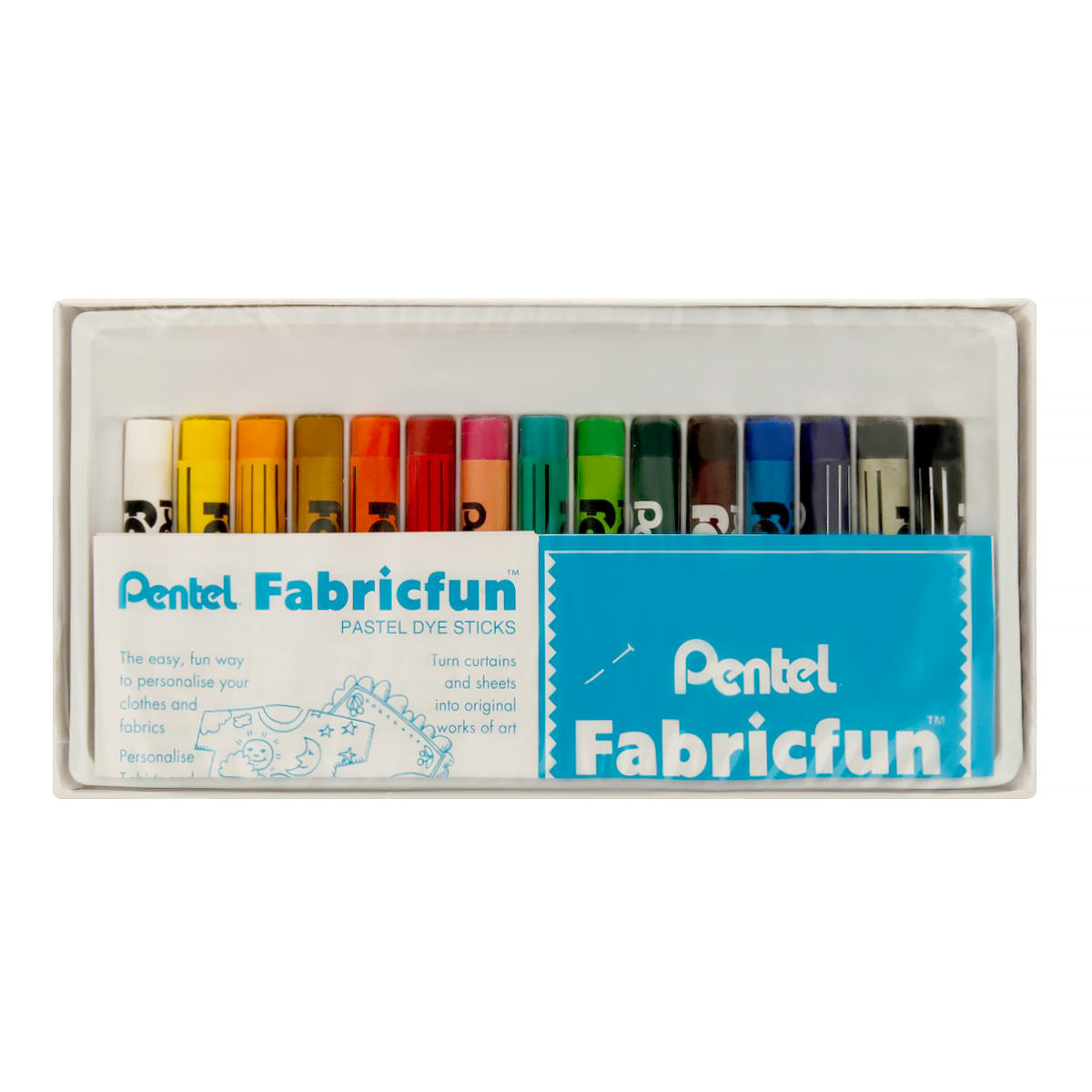 Пастель для ткани 15 шт FabricFun Pastels. PTS-15 | Магазин канцтоваров и игрушек Львёнок