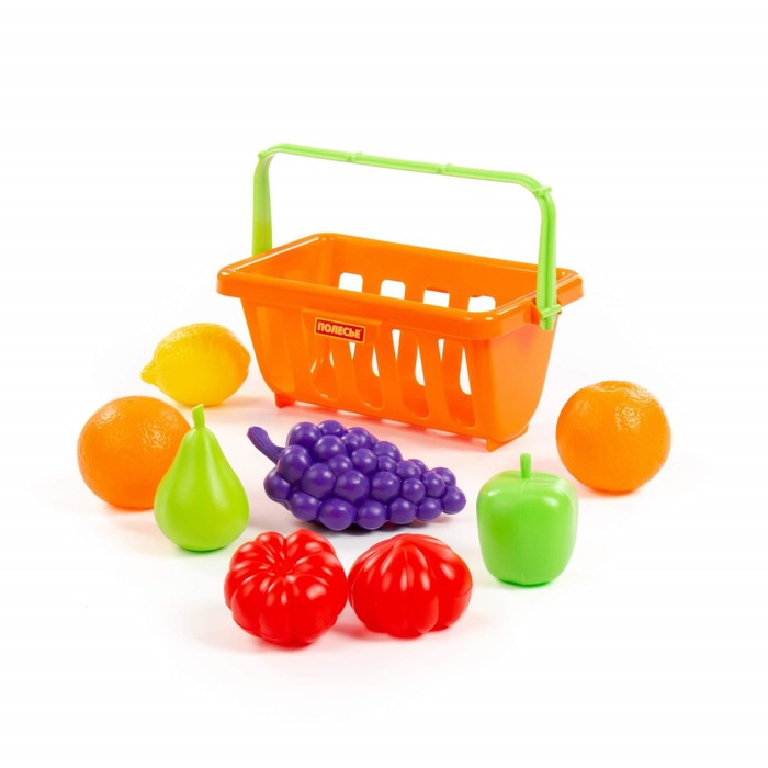 Набор продуктов с корзинкой №2 9 элементов 46963 | Магазин канцтоваров и игрушек Львёнок