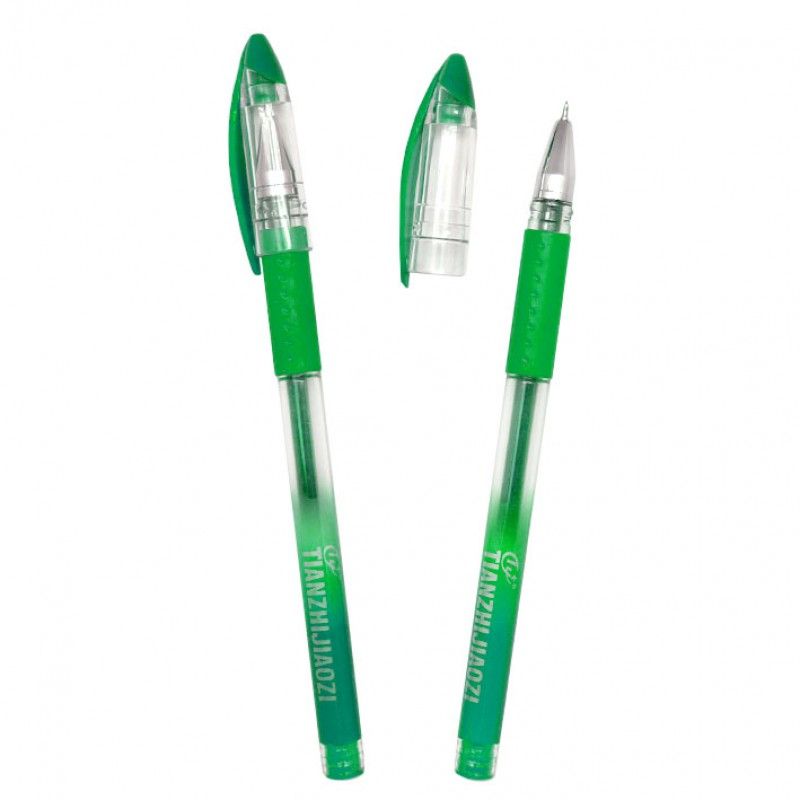 Ручка гелевая 0,5мм  Tz-119А зеленая | Магазин канцтоваров и игрушек Львёнок