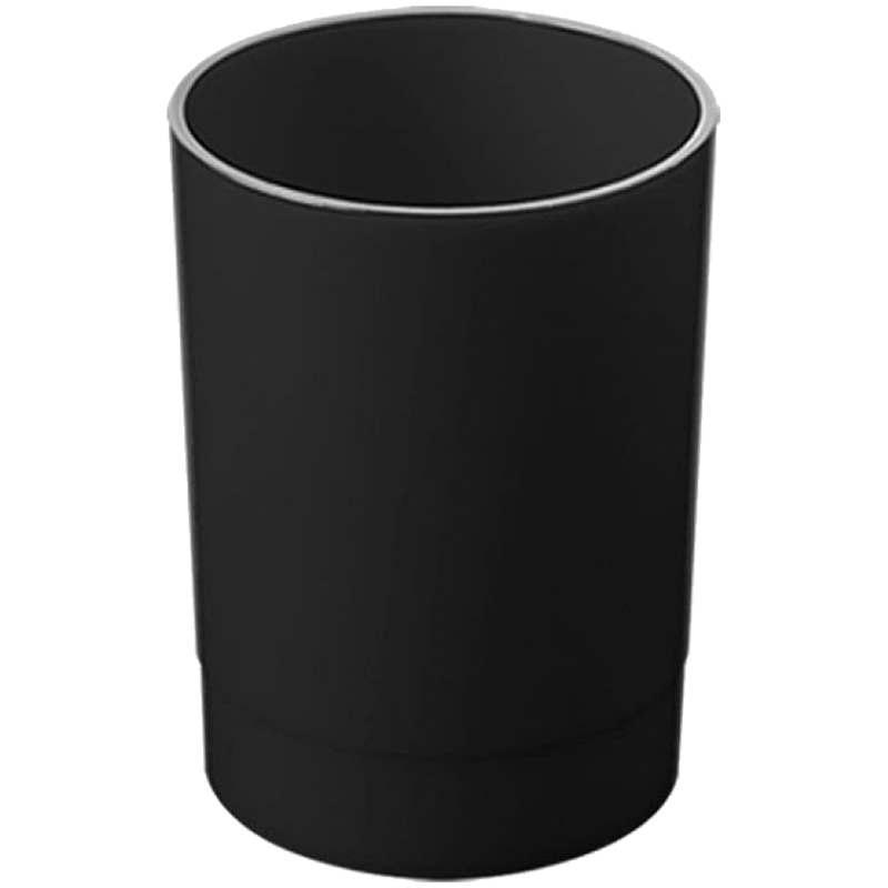 Подставка-стакан для канцелярских принадлежностей Стамм ОФ777 черная | Магазин канцтоваров и игрушек Львёнок