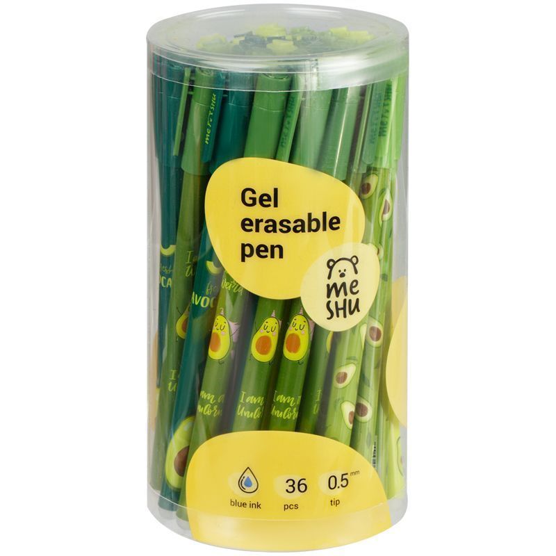 Ручка гель 0,5мм Пиши-стирай "Avocado" MS_65985 синяя | Магазин канцтоваров и игрушек Львёнок