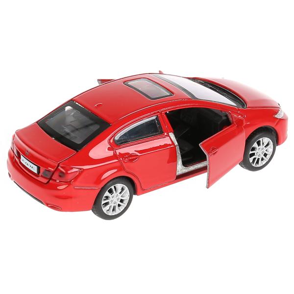 Машина металлическая Honda Civic 12см двери, багажник, инерция CIVIC-RD красный | Магазин канцтоваров и игрушек Львёнок