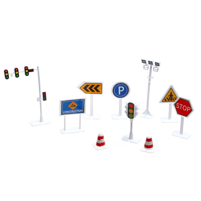 Набор дорожных знаков «Город» 7183781 | Магазин канцтоваров и игрушек Львёнок