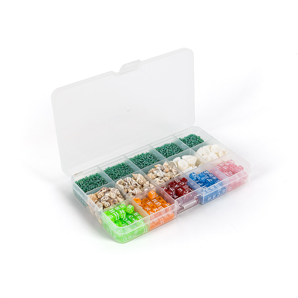 Коробка пластиковая для швейных принадлежностей OM-042 прозрачная | Магазин канцтоваров и игрушек Львёнок